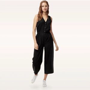 Aritzia Wilfred Free Black Sleeveless Shiya Jumpsuit Black Size Large